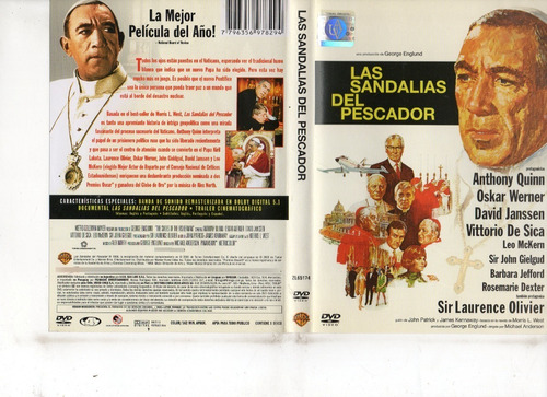 Las Sandalias Del Pescador (1968) - Dvd Original - Mcbmi