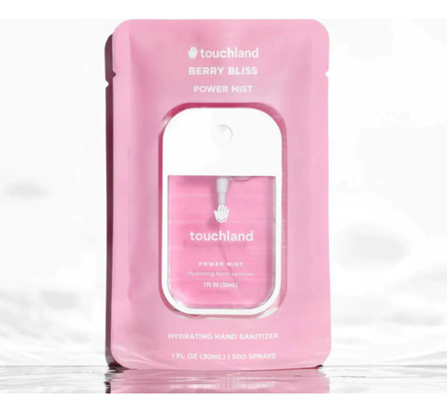 Touchland Power Mist 30 ml Fragrância Berry Bliss Desinfetante para Mãos
