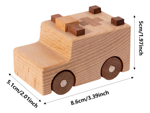 Juguete De Coche De Madera, Juego De Aprendizaje Estilo B