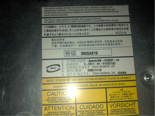 Imagen 8 de 8 de Switch Cisco Catalyst 2950 24 Puertos ///(p90)