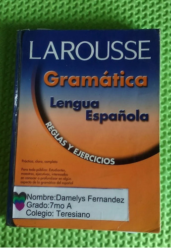 Libro Larousse Gramática Lengua Española