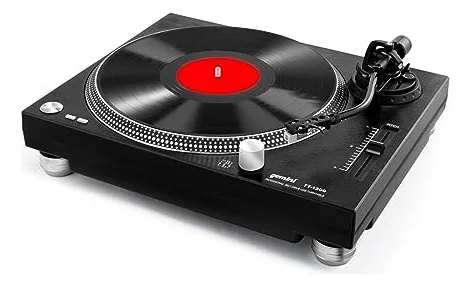 Tornamesa De Vinilo Gemini Sound De 2 Velocidades Con Tracci