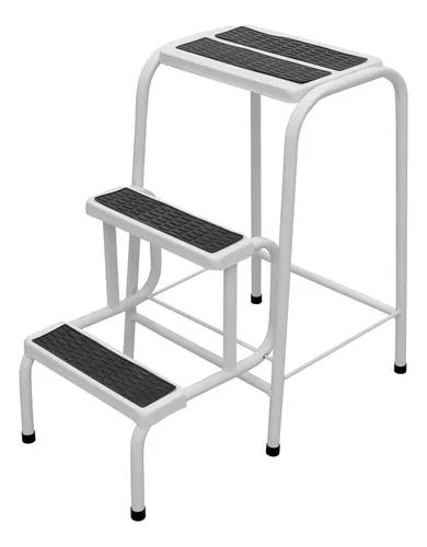 comprar Escadinha Banqueta Dobrável Lar Casa 3 Degraus Escada Apoio