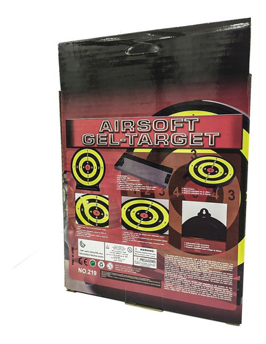 Imagen 6 de 10 de Tiro Al Blanco Silicona Gel Balines Airsoft