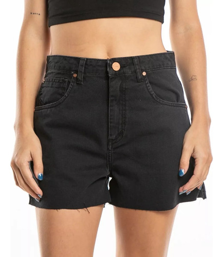 Short De Jean Rusty Classic Bronks Negro Mujer Original