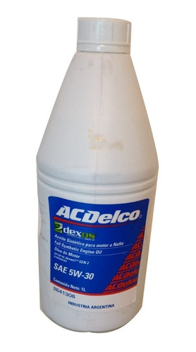 Aceite Acdelco Sintetico 5w30 - 1 Lt Original Chevrolet