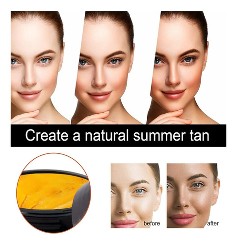 Crema Bronzeador En Gel Bronzeador Pele Bronze Natural, 2 Un