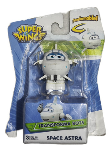 Space Astra Super Wings Transforma Bots Figura 6cms