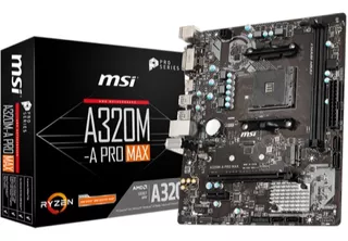 Motherboard Msi A320m-a Pro Max Amd Am4 Ryzen