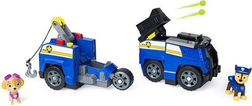 Paw Patrol, Chase Carro Policia  2 En 1 Transforma 2 Figuras