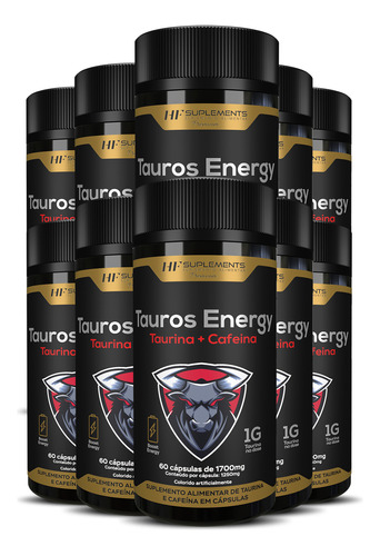 10x Tauros Energy 1700mg 60caps Hf Suplements