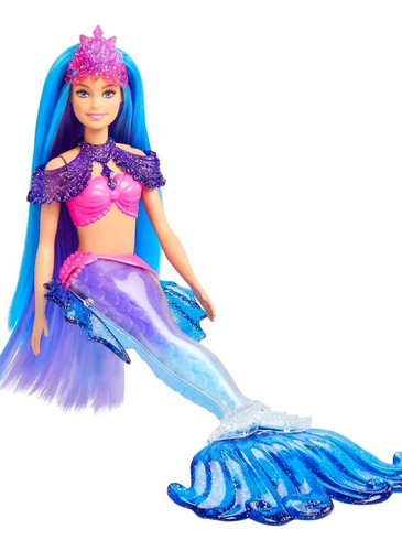 Barbie Muñeca Sirena Power  Malibú  Con Accesorios.