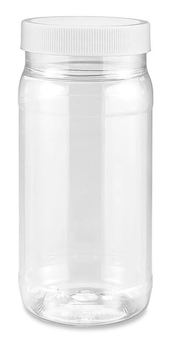 60 Botes Envases Pet Con Capacidad De 1 Litro Color Blanco