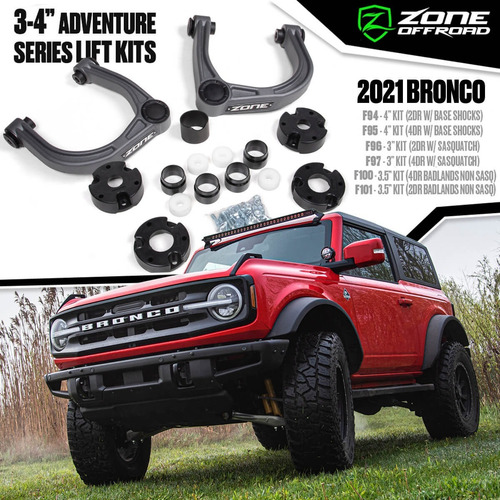 Imagen 3 de 4 de Horquillas Zone Offroad 3.5 Adventure Ford Bronco 2021+