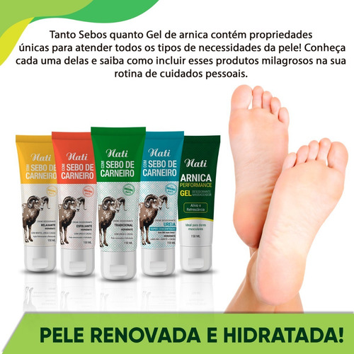 Creme Nati Sebo De Carneiro Hidratante Esfoliante Gel 150ml