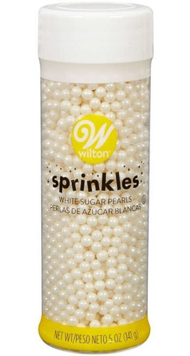 Grageas (sprinkles) Reposteria Perlas Blancas 141g - Wilton