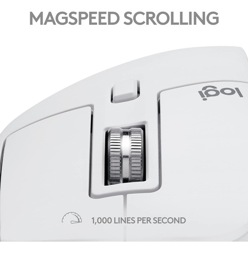 Mouse Logitech Mx Master 3s, Inalámbrico, Bt, Ergo, 8k Dpi