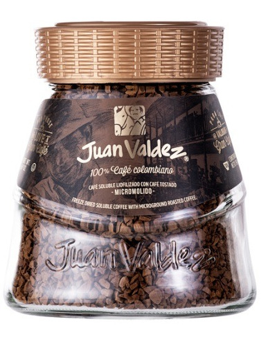 Café Instantáneo Clásico Juan Valdez Liofilizado Frasco 190g