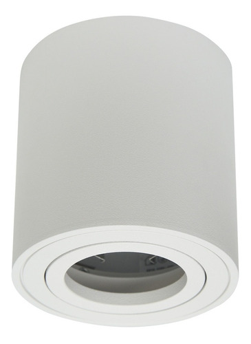 Luminaria Decorativa Techo Sobreponer Cilindro Blanco Gu10