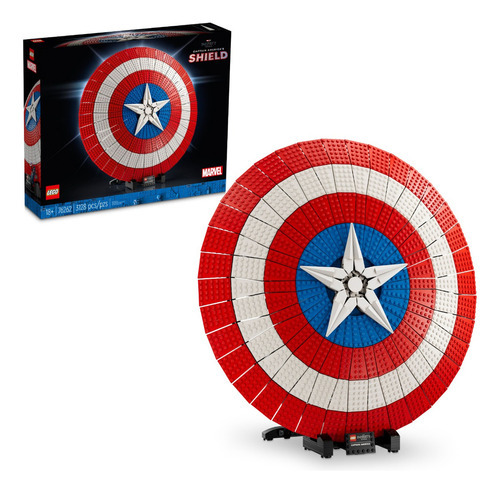 Escudo Lego Marvel do Capitão Américas 76262