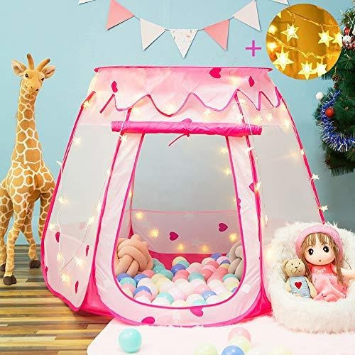 Crayline Pop Up Princess Tent With Star Light, Toys 5l59d