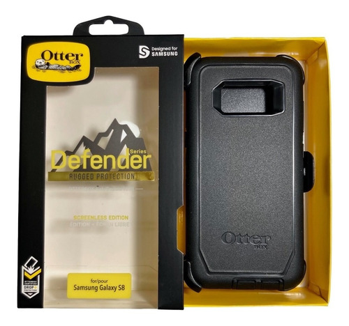 Funda Uso Rudo Otterbox Original + Clip / Samsung S8 / Negro