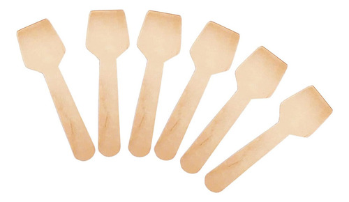 Mini Cucharas De Madera, 4 Pulgadas, 200 Unidades, Cucharas