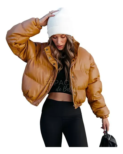 comprar Campera Puffer Ecocuero - Art. Suecia - Espacio De Bellas!