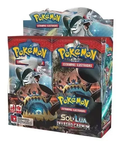 Pokemon Tcg Box Sol E Lua 216 Cards Jogo De Cartas Pokemon