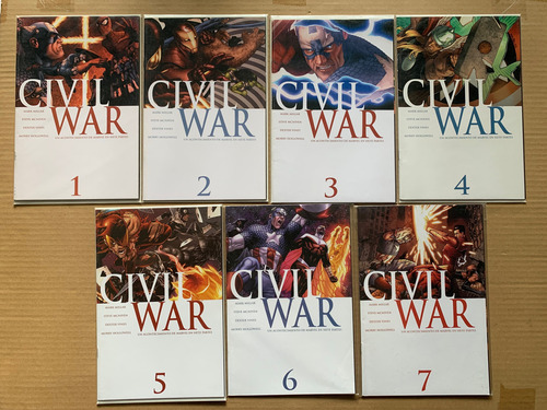 Civil War 1-7 Miniserie Completa Inglés Y Español Marvel (Usado)