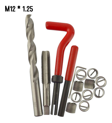 M12-1.25 Kit De Inserto De Reparación De Roscas Métricas De