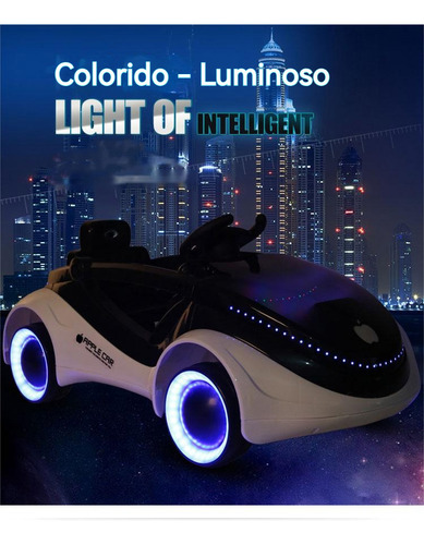 Carro Eléctrico Montable Para Niños, Montable Electrico Con Control Remoto Rojo, Control App Del Teléfono Móvil, Música, Luces Led