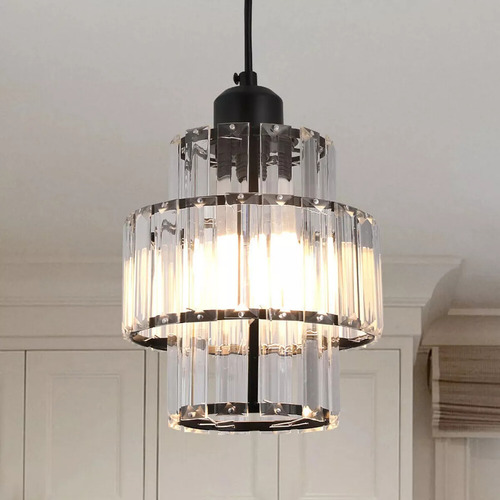 JUDENG Lámpara De Techo Lámpara Colgante Moderna Cristal Decorativa Lámpara De Techo De Cristal De Un Solo Cabezal,negro,moderna Luz Lamparas Colgantes Lamparas Decorativas Lamparas Para Sala