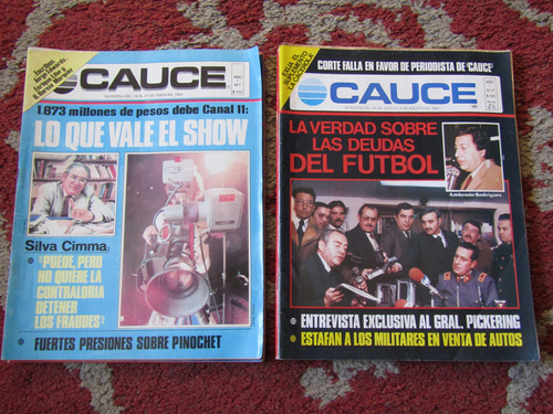 Revistas Cauce 6 Numeros Año 1984