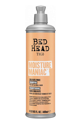 Shampoo Tigi Bed Head Sin Sulfatos Moisture Maniac 400 Ml