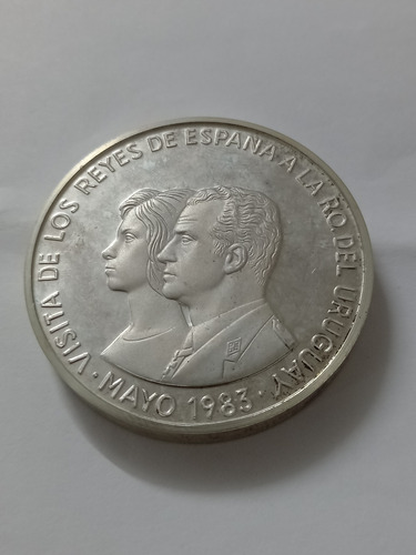 Moneda De Plata Ensayo Piedfort Reyes De España