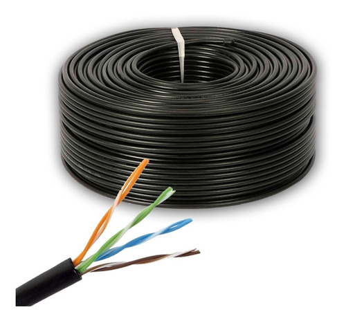 Cable Utp Dahua Hikvision Foscan Cat. 5e Exterior 100 Mts.