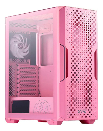 Gabinete Xpg Starker Air Pink Mid Tower Cristal Templado