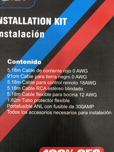 Kit De Instalación Eleven Audio Calibre 0 5000w Ekit0elite