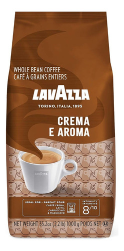 Crema E Aroma Whole Bean Coffee Blend, Tueste Medio, 2.2lb