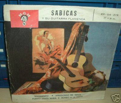 Sabicas Y Su Guitarra Flamenca Sentimiento Vinilo Ep C/ Tapa