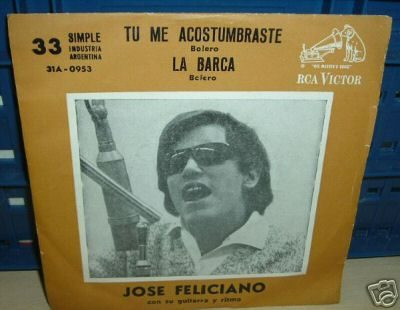 Jose Feliciano Tu Me Acostumbraste Vinilo Simple C/ Tapa