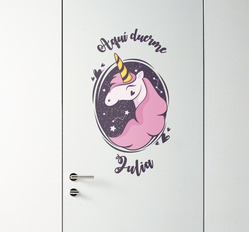 Decoracion Para Puerta Cuarto De Niña Unicornio