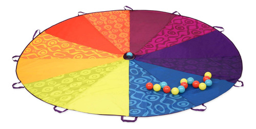 Paracaídas De 8 Pies Con 15 Bolas Colores Para Juegos Al Air