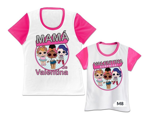 Camiseta Familia Mama Hija Lol Surprise L.o.l. Personalizada