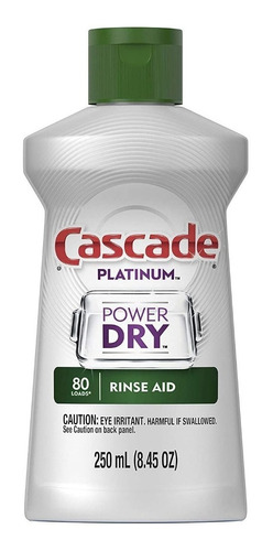 Cascade Platinum Abrillantador Power Dry Rinse Aid 250ml