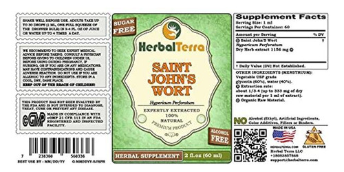 Glicerita Hierba De San Juan Orgánico 2 Oz Extracto Líquido