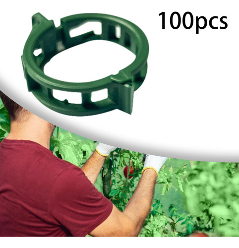 100 Uds Clips Para Clips Para Enrejado De Jardín Verde