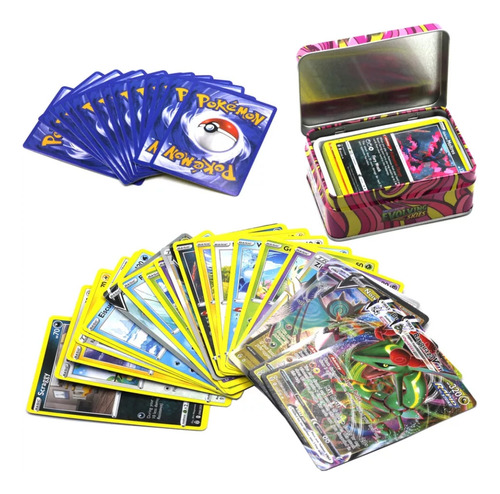 Cartas Pokemon Lata Xl Nuevo Modelos 2022 Entrega Inmedia