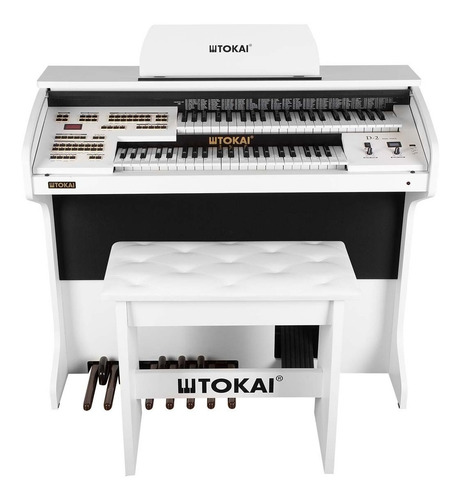 Imagem 1 de 4 de Órgão Eletrônico Tokai D-2 Dual Voice Branco